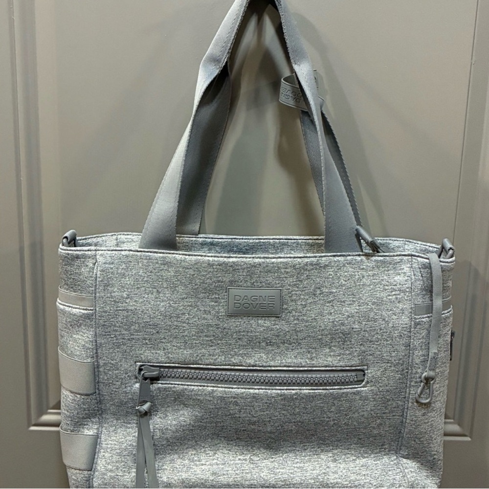 Dagne Dover Light Gray Diaper Tote Bag